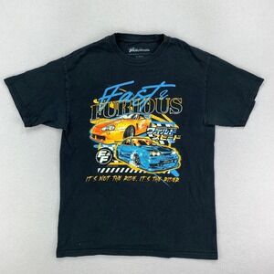 Fast & Furious T-Shirt Mens Medium Drift JDM Street Race Graphic Tee Y2K Supra